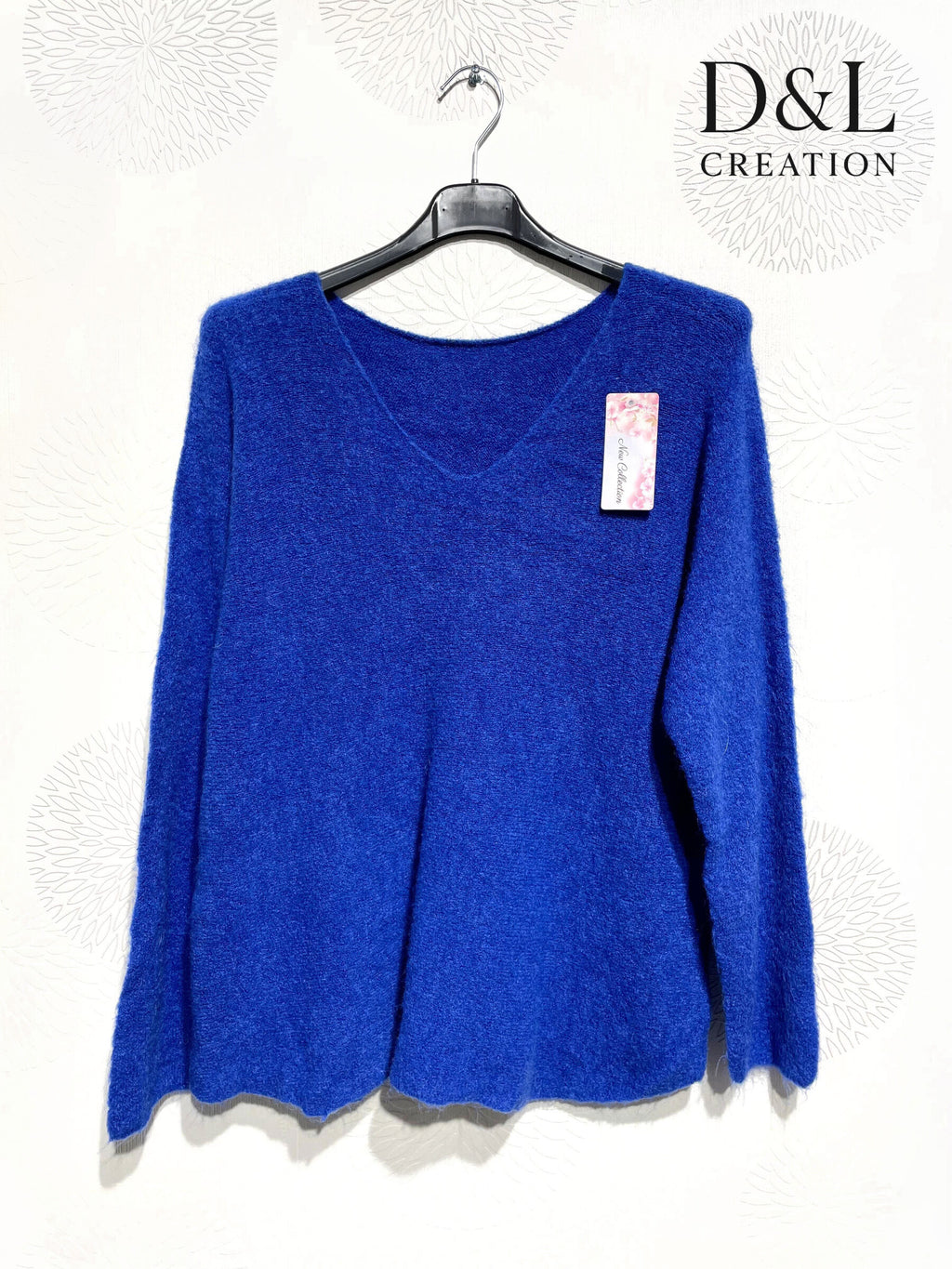 Ultra stretch sweater with alpaca