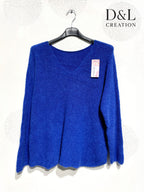 Ultra stretch sweater with alpaca