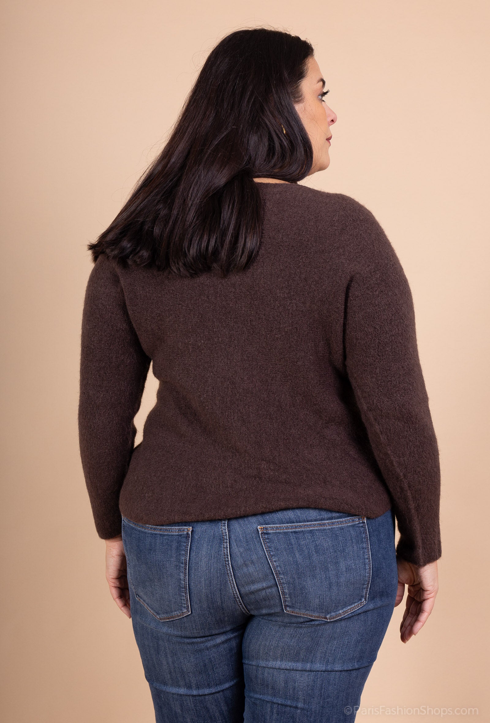 Ultra stretch sweater med alpaka, storlekar 38 till 50 i Stor Storlek