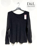 Ultra stretch sweater with alpaca