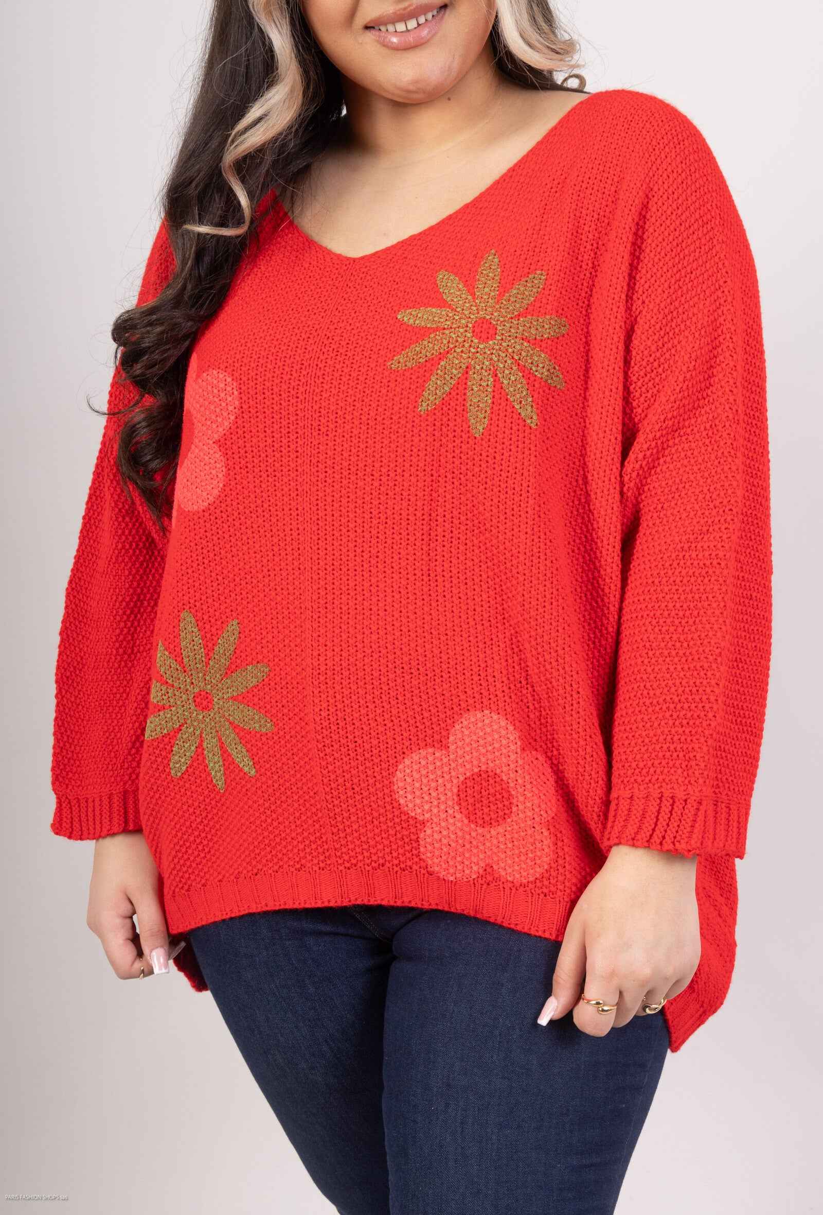 Plus Size Sweater för Stiliga Kvinnor
