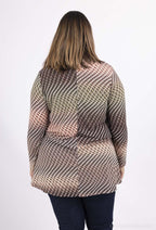 Plus Size Tröjor med Öppen Krage
