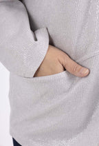 Sekvenserad drop shoulder stickad tröja i Stor Storlek