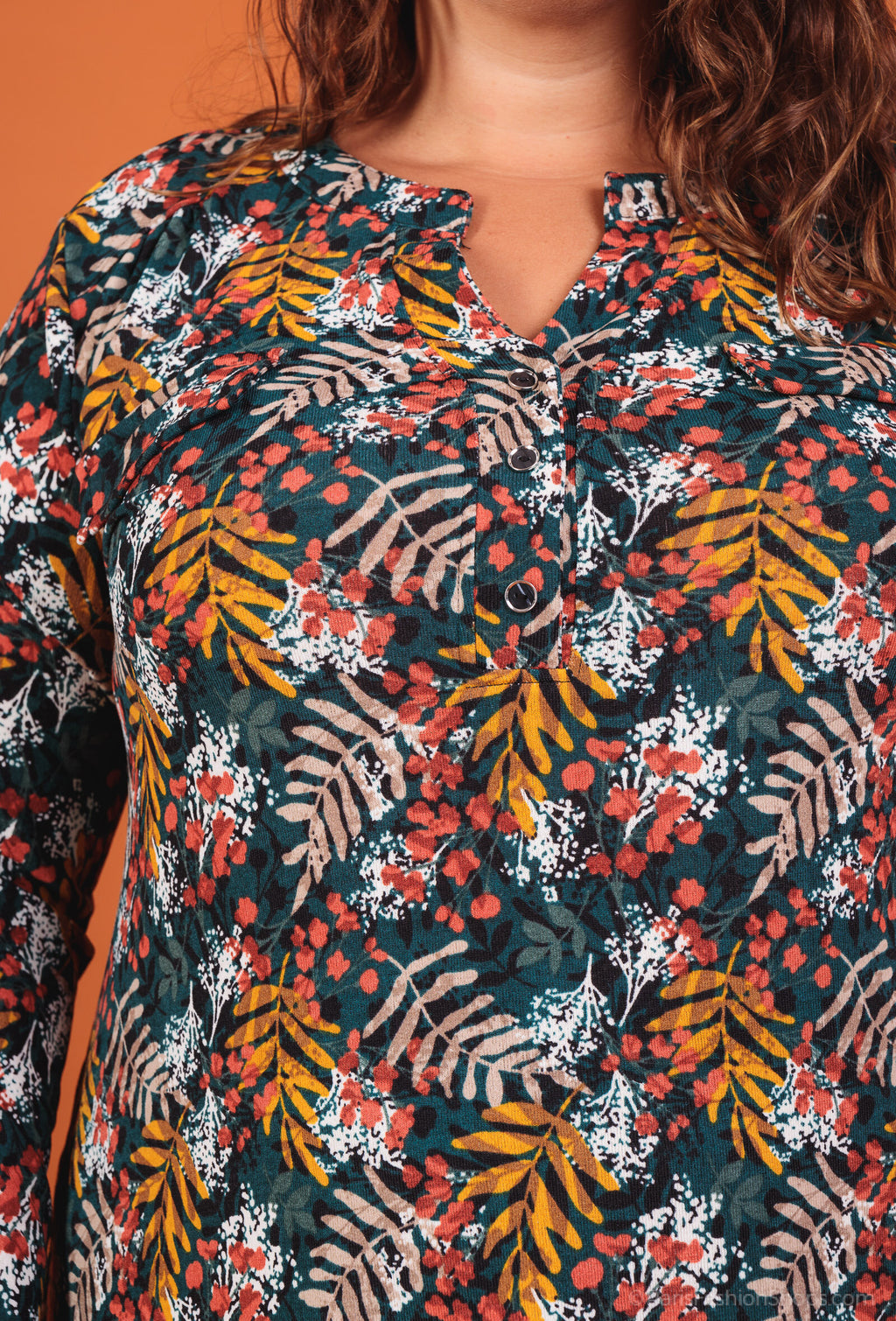 Plus Size Tryckt Tröja