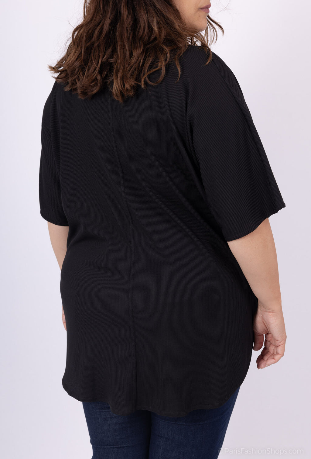 Plus Size Sommarblus med V-hals