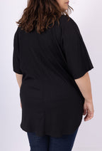 Plus Size Sommarblus med V-hals