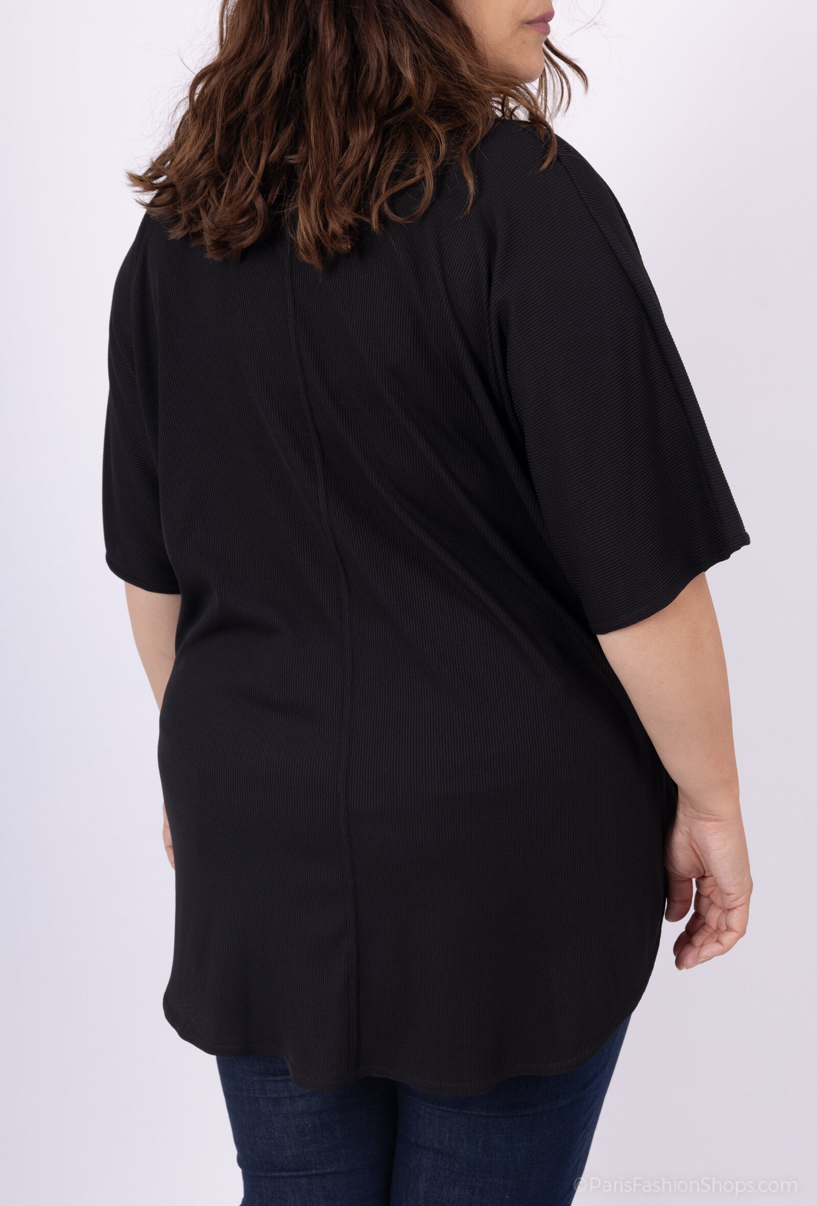 Plus Size Sommarblus med V-hals