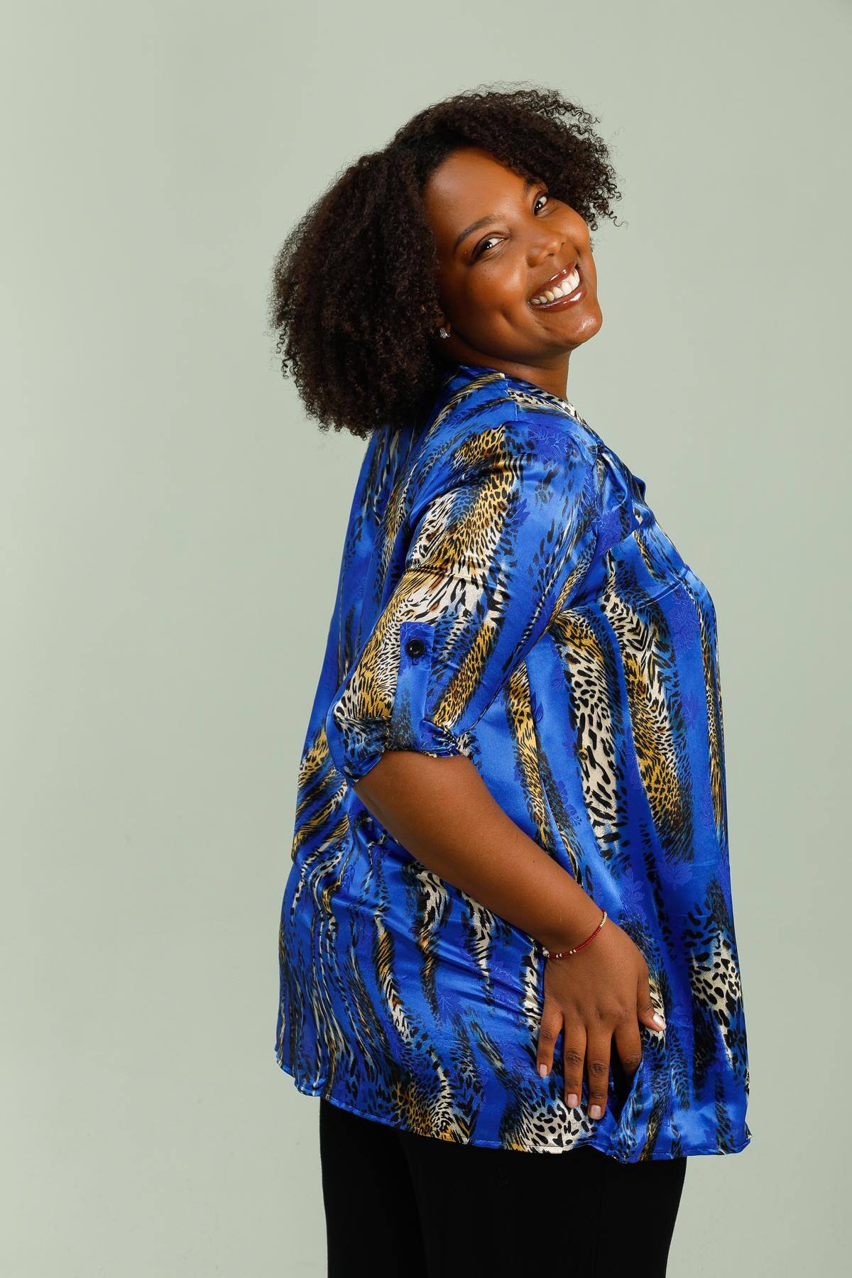 Fransk Fluid Tunika i Stor Storlek – REF ⁄ H5132