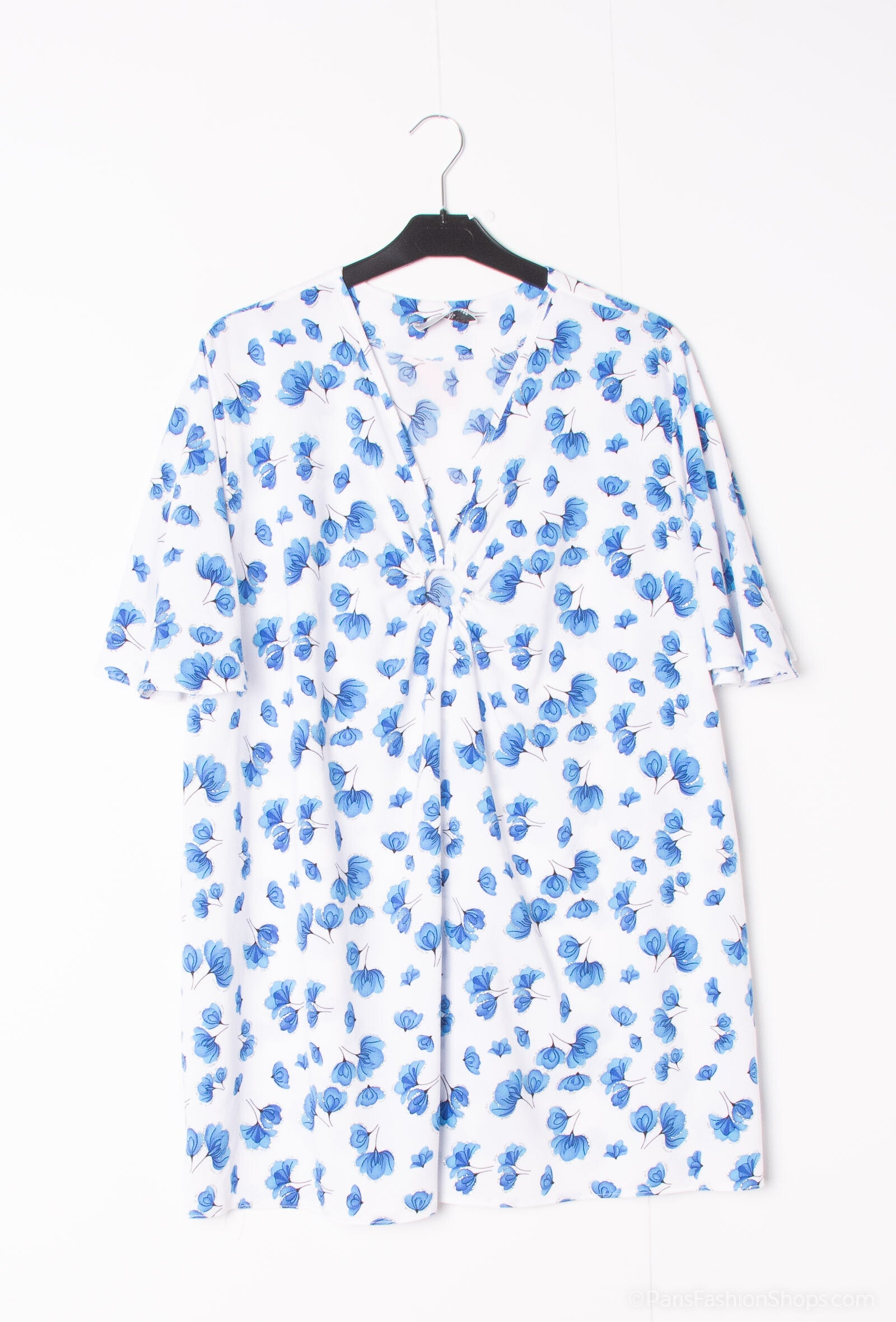 Plus Size Flowy Blus i Polyester Elastan