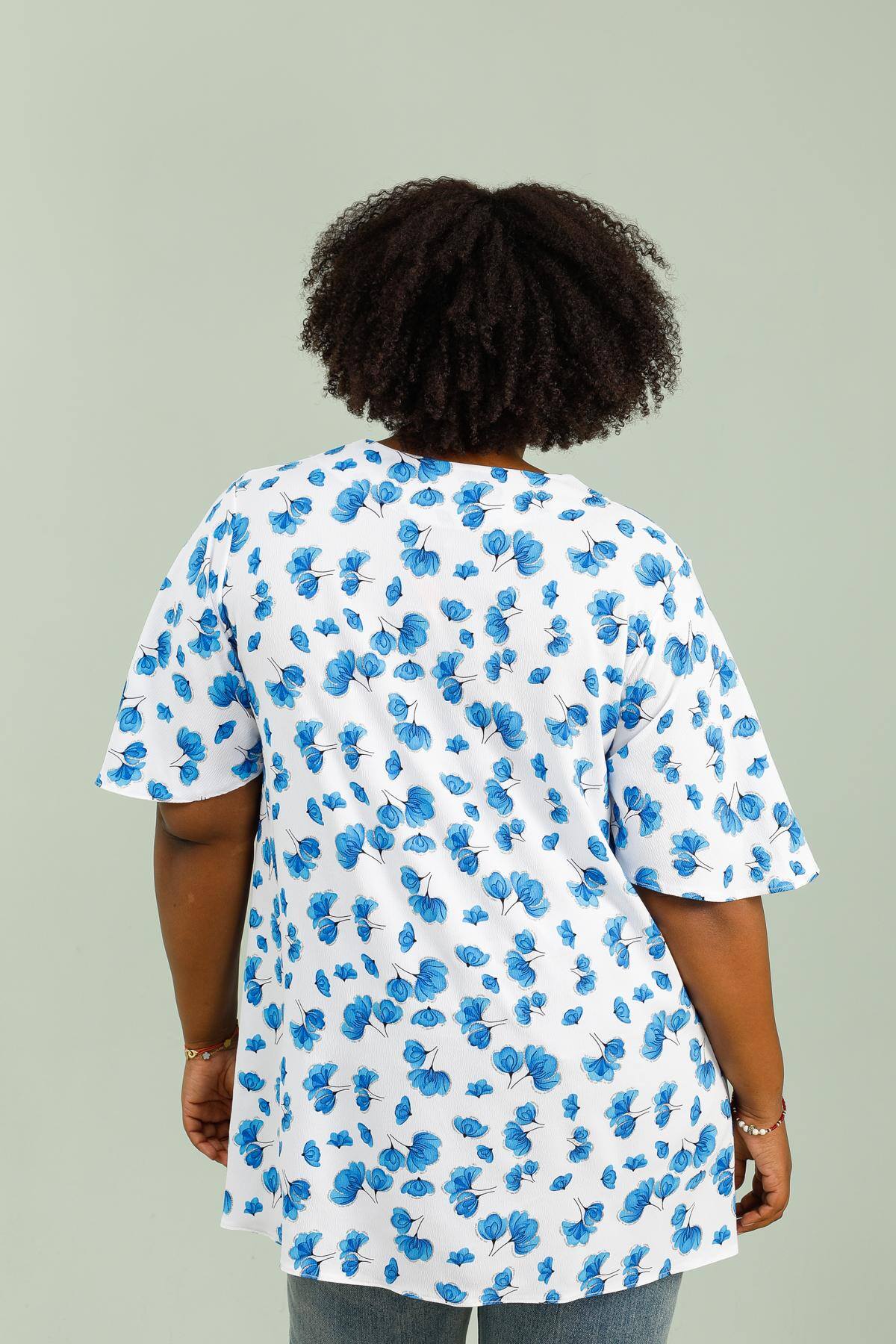 Flödande Blus i Stor Storlek – REF:H5133