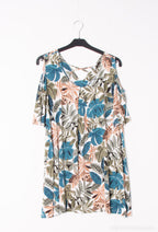 Plus Size Tunika med Korsad Rygg