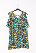 Elegant Plus Size Tunika med Criss-Cross Rygg
