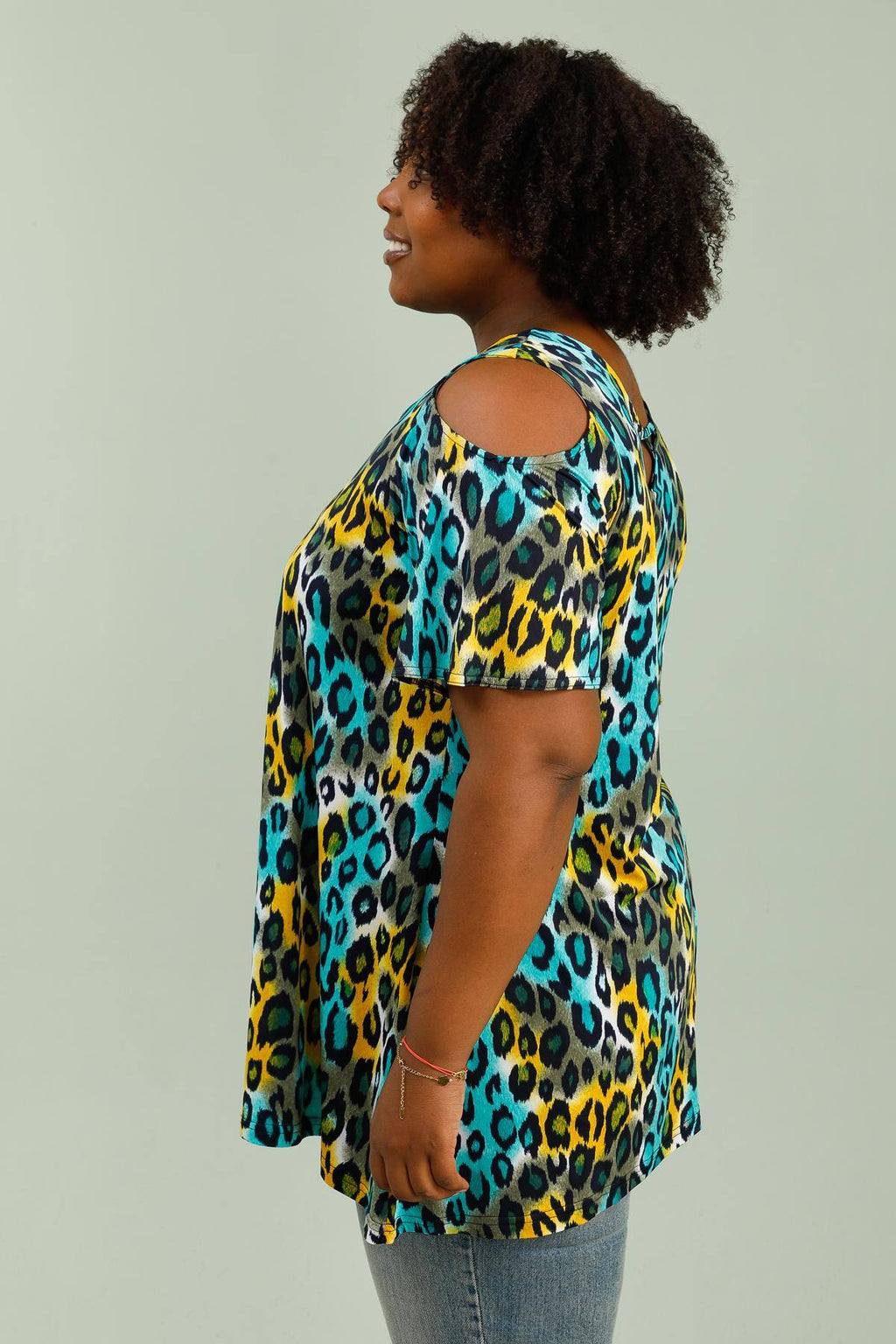 Elegant criss-cross back tunika i stor storlek