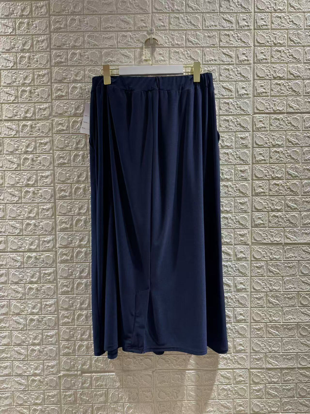 Plus Size Stretch Skirt with Decorative Bow - REF:J2312-2