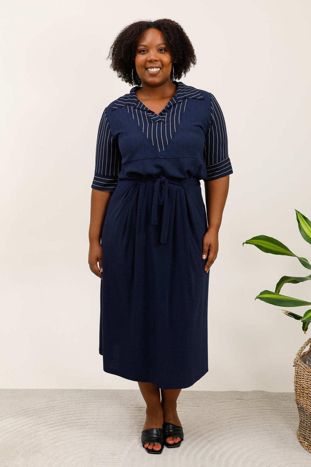 Plus size kjol i stor storlek