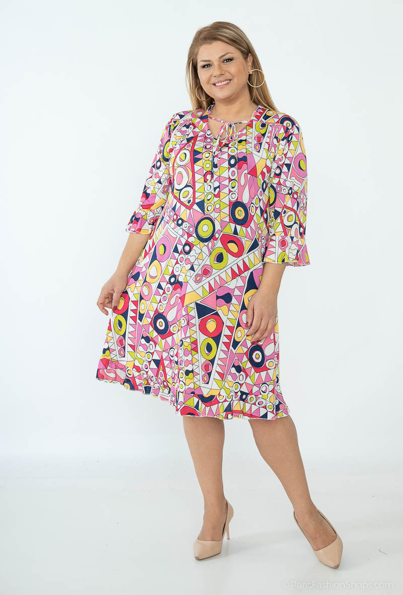 Plus Size Klänning med Bågar