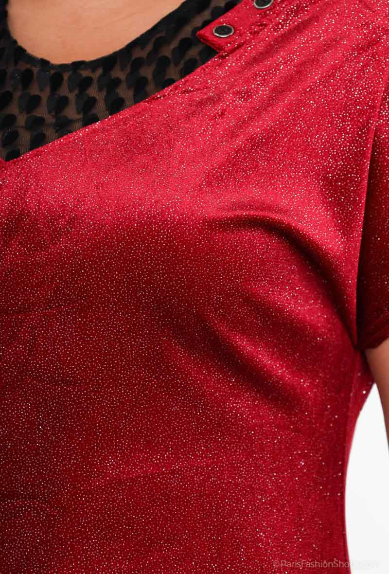 Plus Size Sequin Dress för Stora Kvinnor
