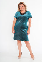 Plus Size Paljetklänning