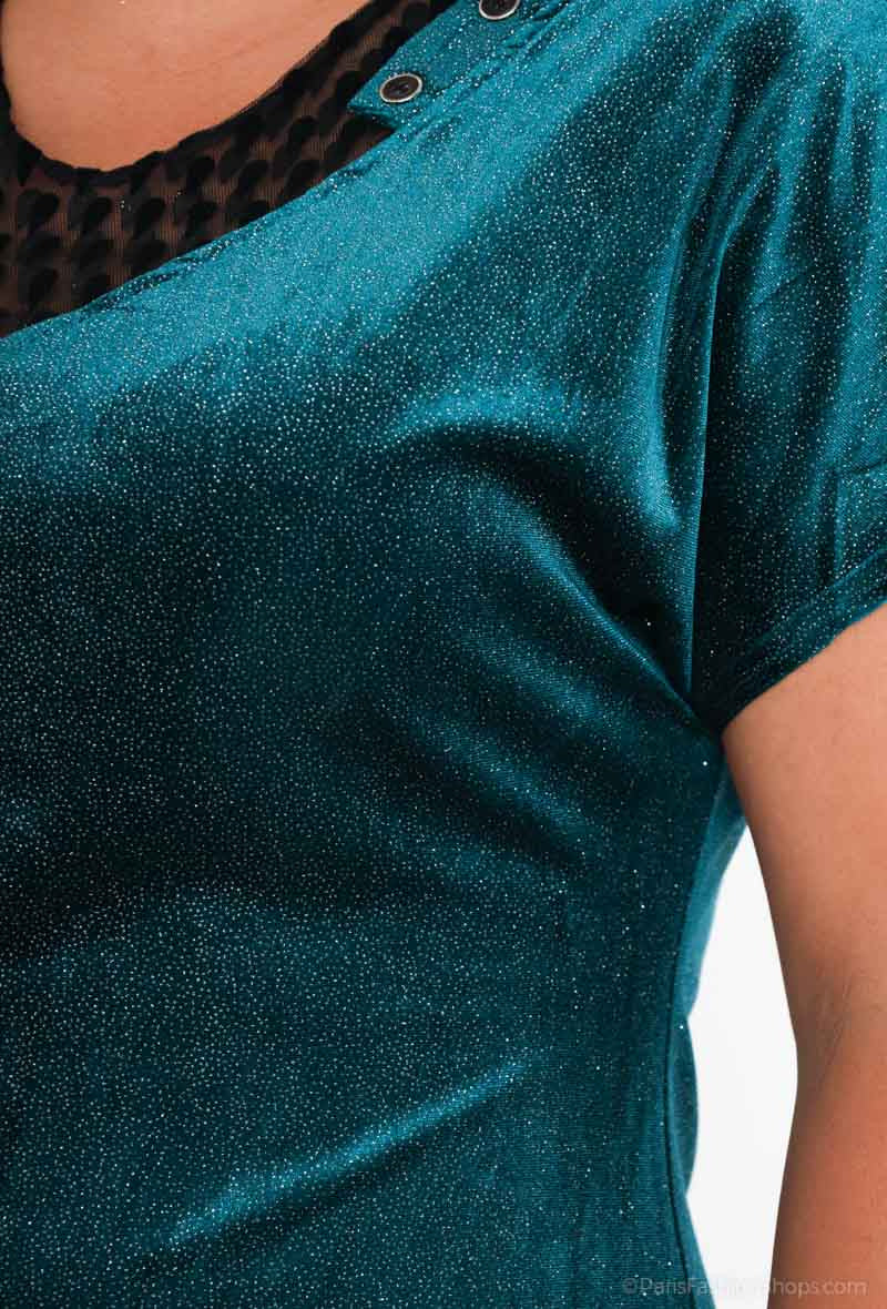 Plus Size Paljetklänning