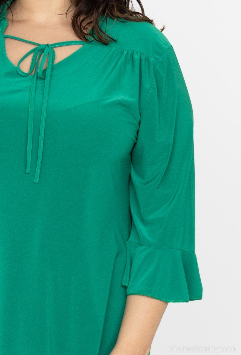 Plus Size Klänning med Båge