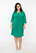Plus Size Klänning med Båge