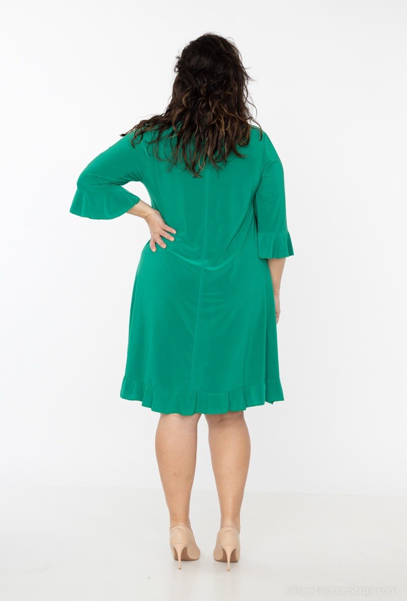 Plus Size Klänning med Båge