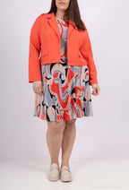 Plus Size Klänning med Jacka Set