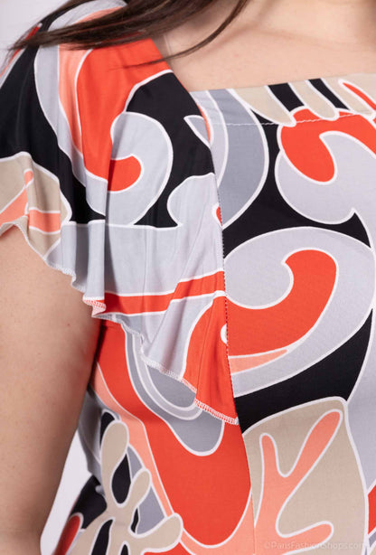 Plus Size Klänning med Jacka Set