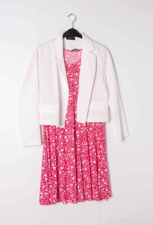 Plus Size Dress with Jacket Set