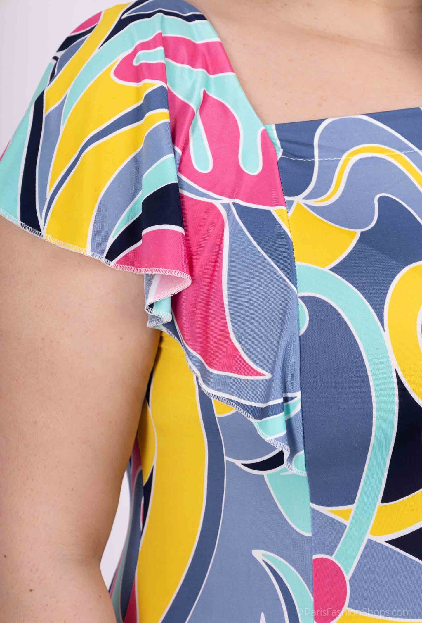 Plus Size Klänning med Jacka Set