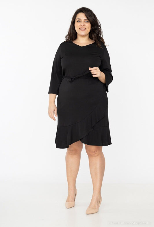 Plus Size Dress with flounce