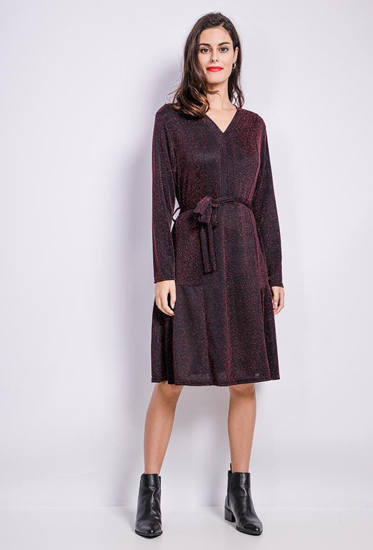 Plus Size Glänsande Klänning