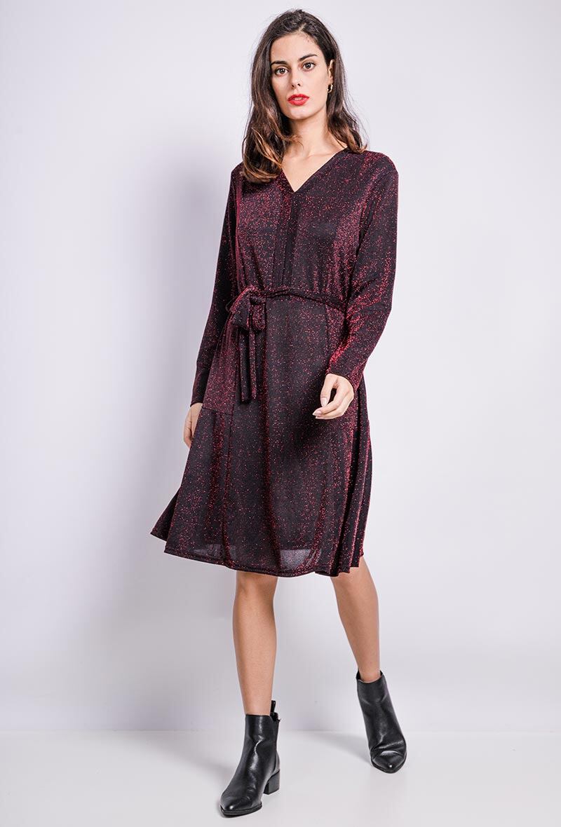 Plus Size Glittrande Klänning
