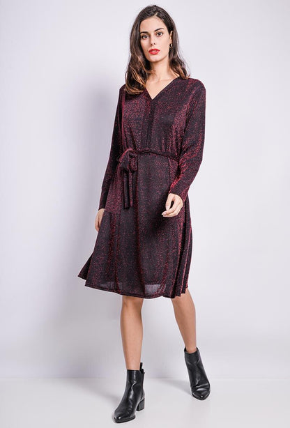 Plus Size Shiny Dress för Festligheter