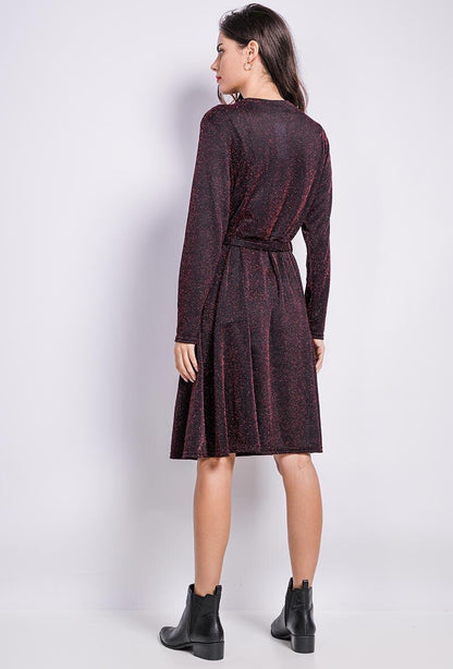 Plus Size Shiny Dress för Festligheter