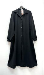 Long shirt dress with pleated back i Plus Size
