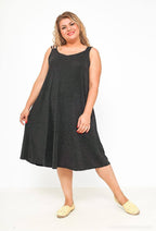 Chic Klänning i Plus Size med Tunna Paljetter
