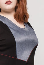 Färgglad Klänning i Plus Size
