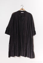 Dress with lace i Stor Storlek