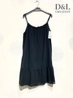 Plus Size Short dress with thin cotton straps size 38 to 46