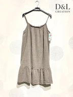 Plus Size Short dress with thin cotton straps size 38 to 46