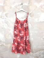 Plus Size Short printed dress with thin straps sizes 38 to 48
