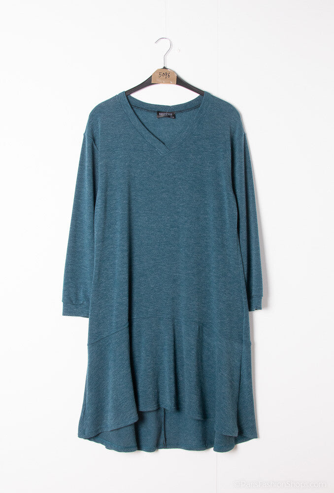 Plus Size Half long dress