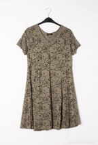 Plus Size Lace dress with flared doublet