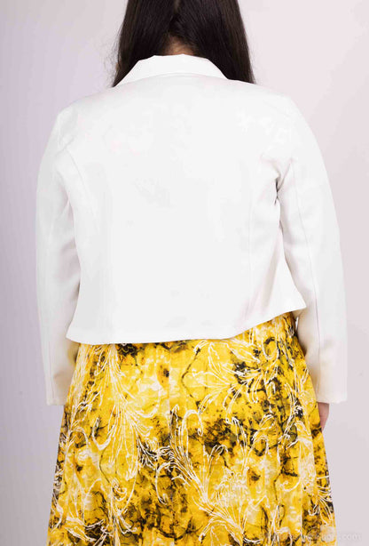 Plus Size Flared Lace Dress with Jacket Set