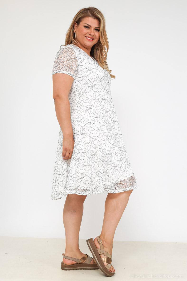 Plus Size Lace Dress för Vackra Kvinnor