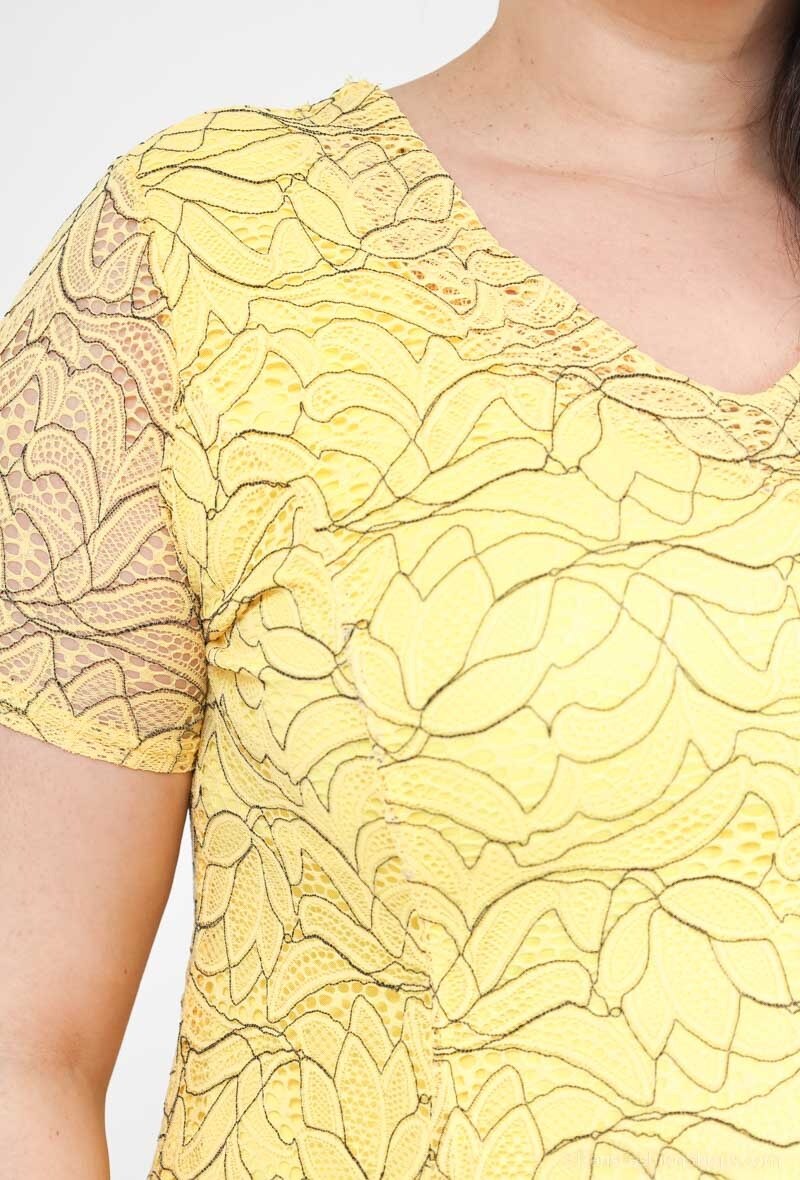 Plus Size Lace Dress för Vackra Kvinnor