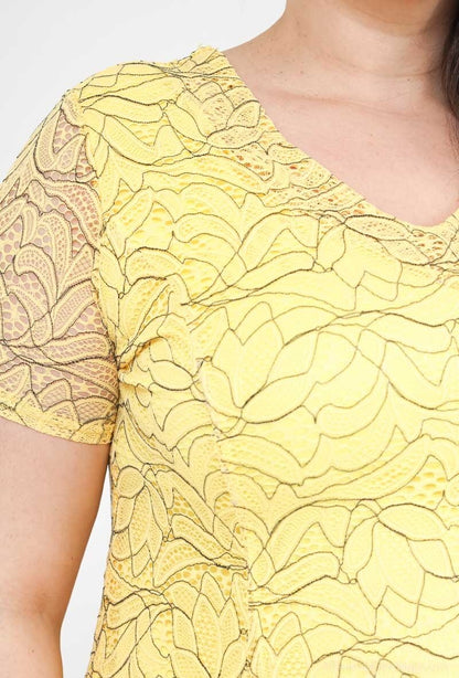 Plus Size Lace Dress för Vackra Kvinnor