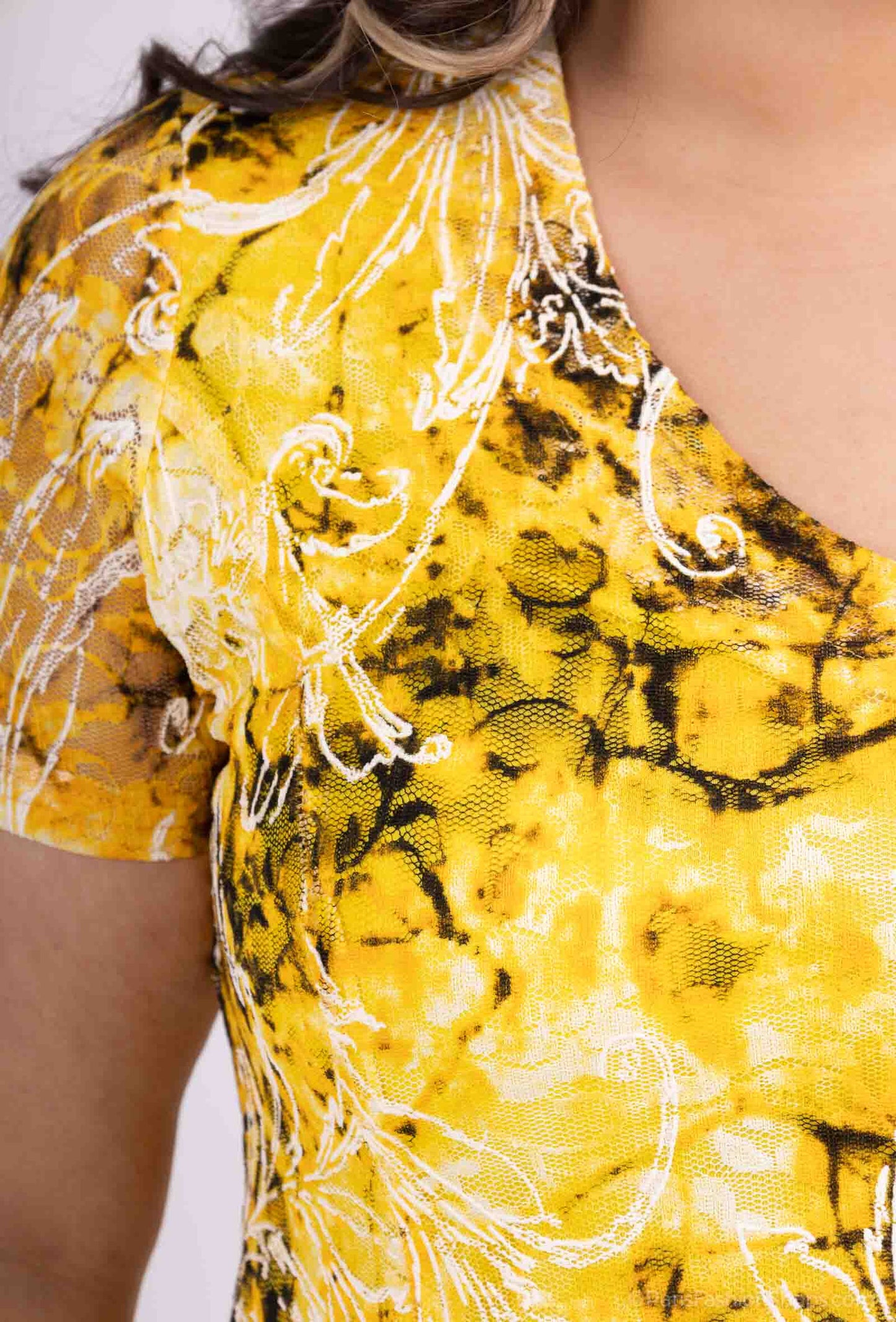 Plus Size Flared Lace Dress