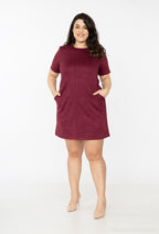 Plus Size Suede dress